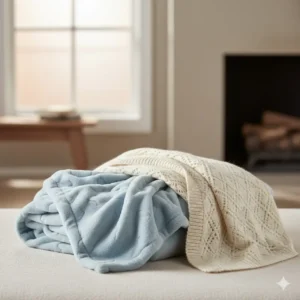 Hero Wool Throw & Embossed Baby Blanket Bundle