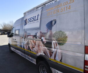 Sesli delivery truck awaiting bulk blanket order.